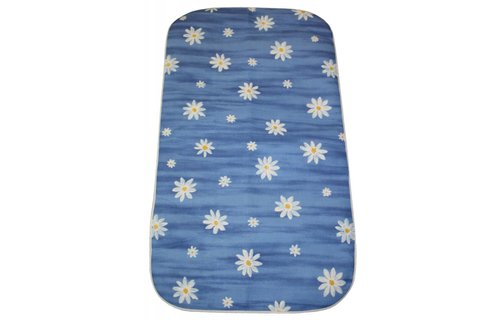 Strijkdeken ProActiv Blauw / witte bloem 120 X 70 cm.