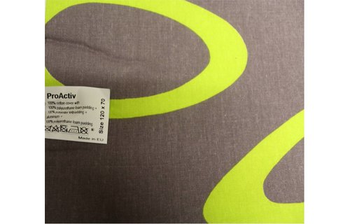 Strijkdeken ProActiv Bruin / fluo ring 120 X 70 cm.
