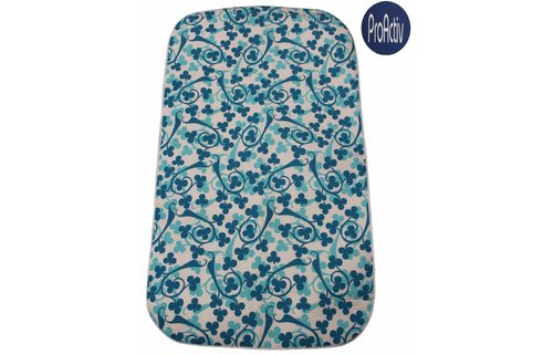 Strijkdeken ProActiv Blauw/groen klaverblad 120 X 70 cm.