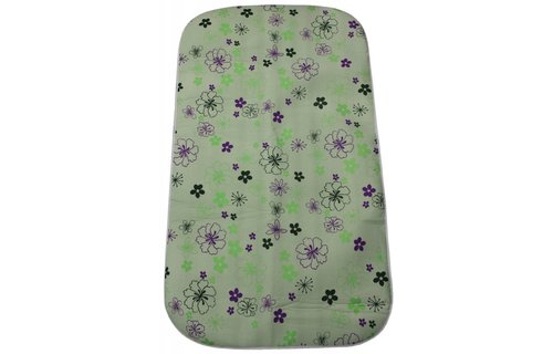 Strijkdeken ProActiv Groen met bloemmotief 120 X 70 cm.