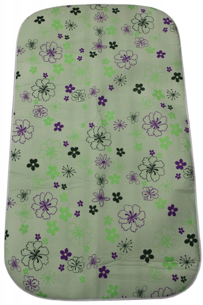 Strijkdeken ProActiv Groen met bloemmotief 120 X 70 cm.