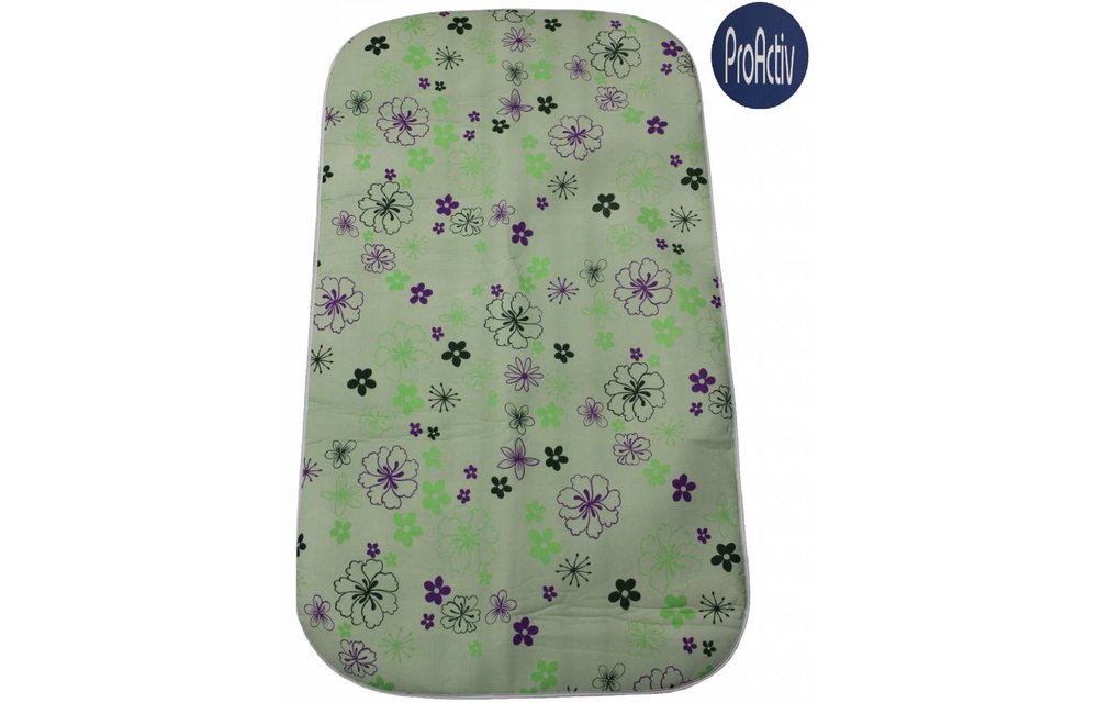 Strijkdeken ProActiv Groen met bloemmotief 120 X 70 cm. Strijkdeken ProActiv Groen met bloemmotief 120 X 70 cm.