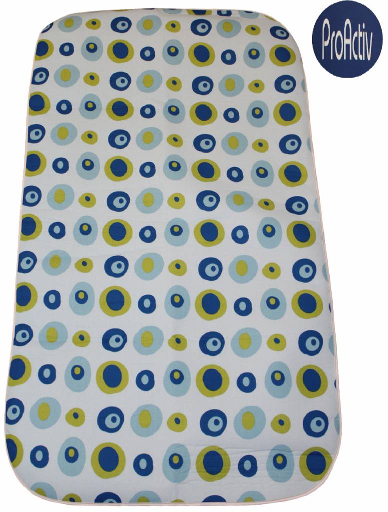 Strijkdeken ProActiv blauw/groen balls 120 X 70 cm.