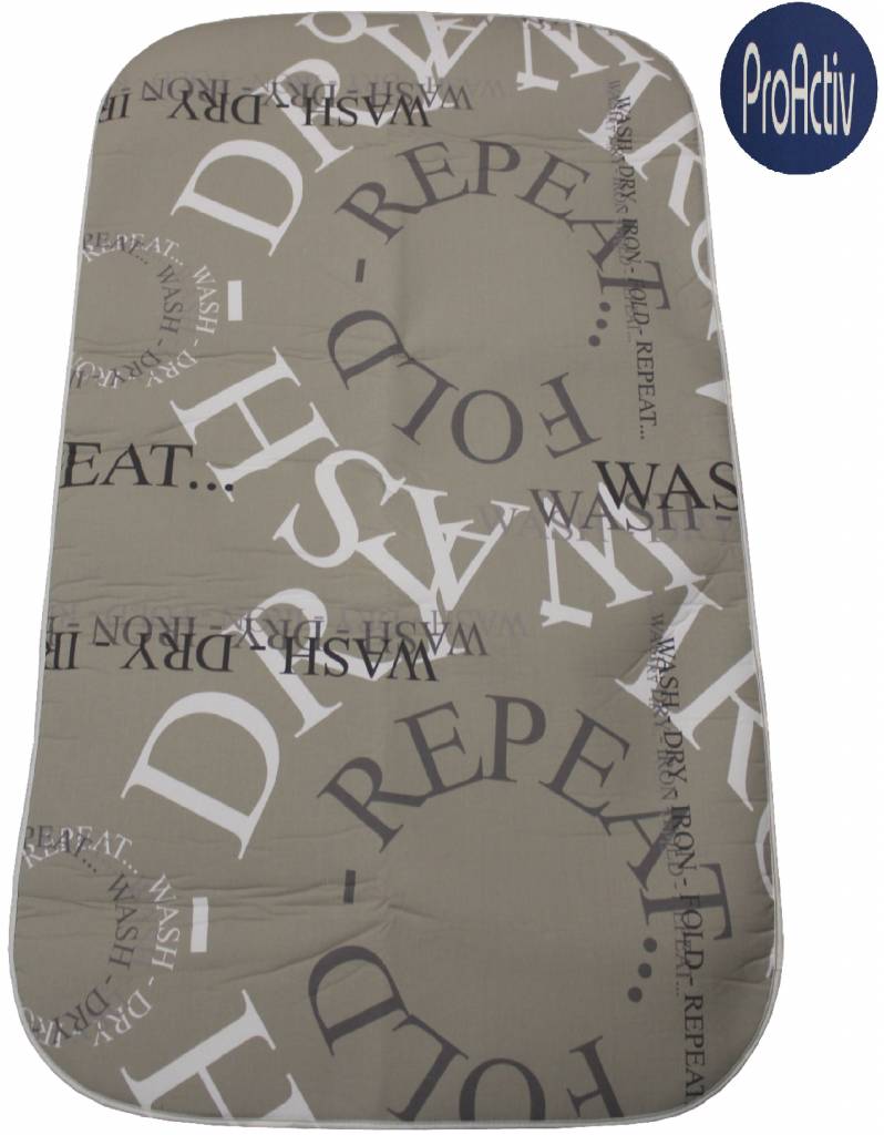 Strijkdeken ProActiv Beige / repeat fold 120 X 70 cm.