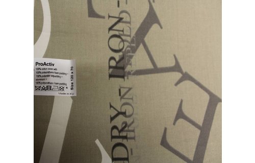 Strijkdeken ProActiv Beige / repeat fold 120 X 70 cm.