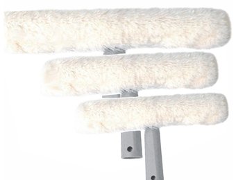 Raamwassers witte vacht 25/35/45 cm.