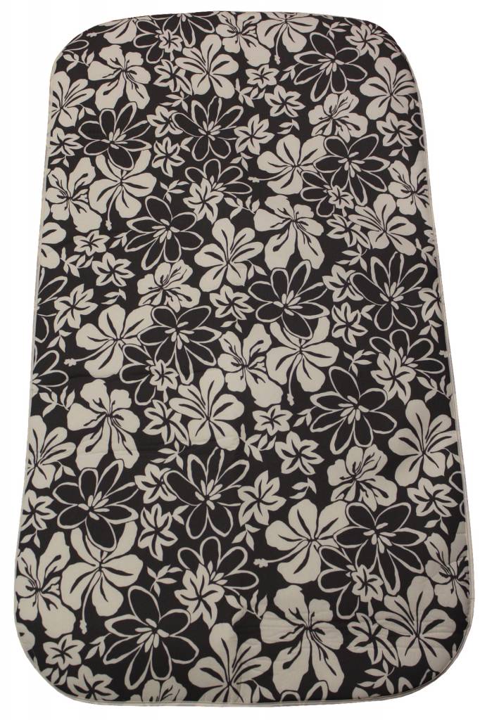 Strijkdeken ProActiv grijs / witte bloemmotief 120 X 70 cm.