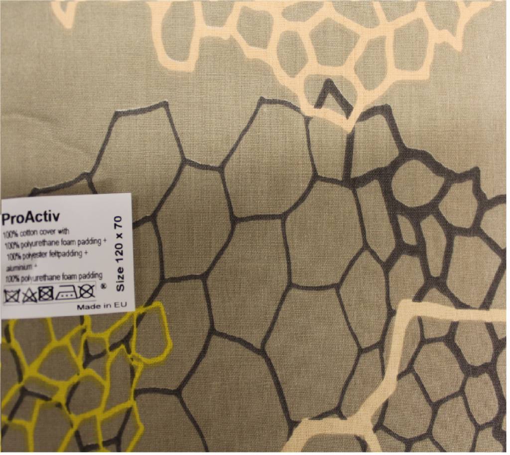 Strijkdeken ProActiv Beige kleurenpallet 120 X 70 cm.