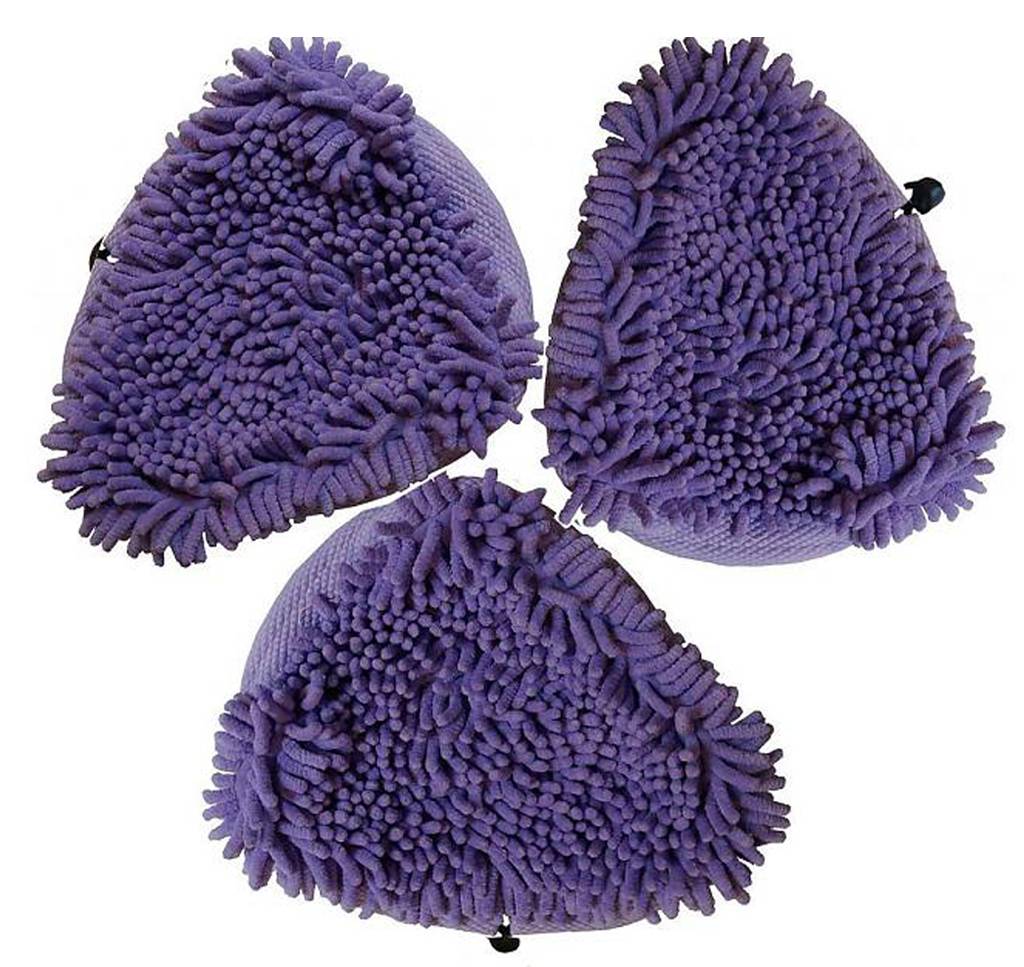 Koraal doeken Violet set van 3 stuks voor Stoomreiniger Aqua Laser Gold