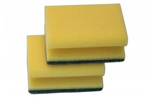 Schuurspons met greep set 2 stuks.