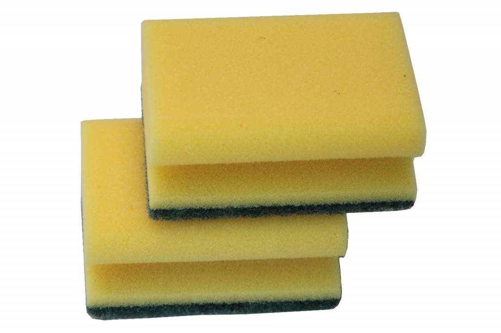 Schuurspons met greep set 2 stuks.