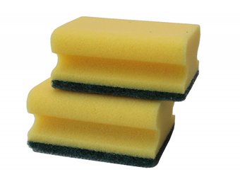 Schuurspons met greep 2 st.