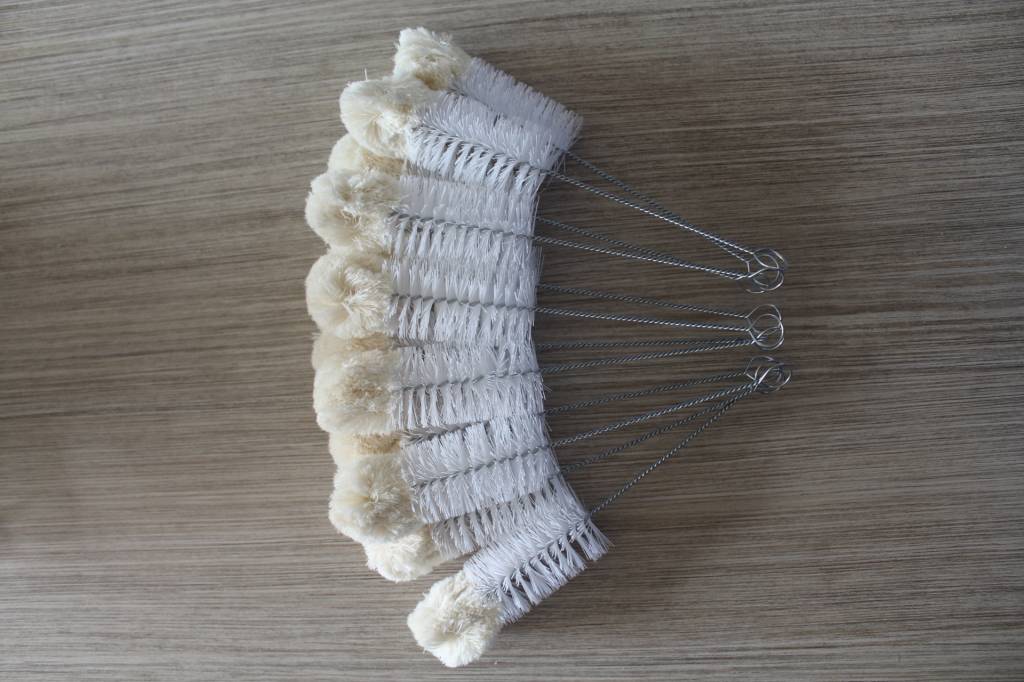 Flessenborstel nylon katoentop ∅ 50 mm. / 27 cm. lang Flessenborstel nylon katoentop ∅ 50 mm. / 27 cm. lang