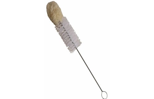 Flessenborstel nylon katoentop ∅ 50 mm. / 27 cm. lang Flessenborstel nylon katoentop ∅ 50 mm. / 27 cm. lang