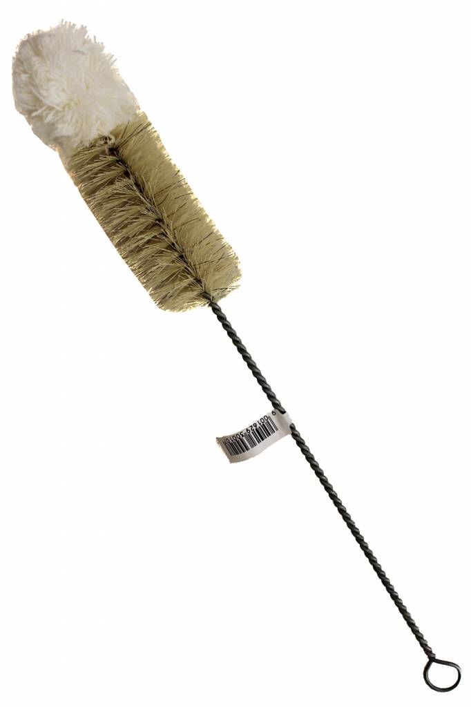 Flessenborstel nylon woltop ∅ 30 mm. / 29 cm. lang