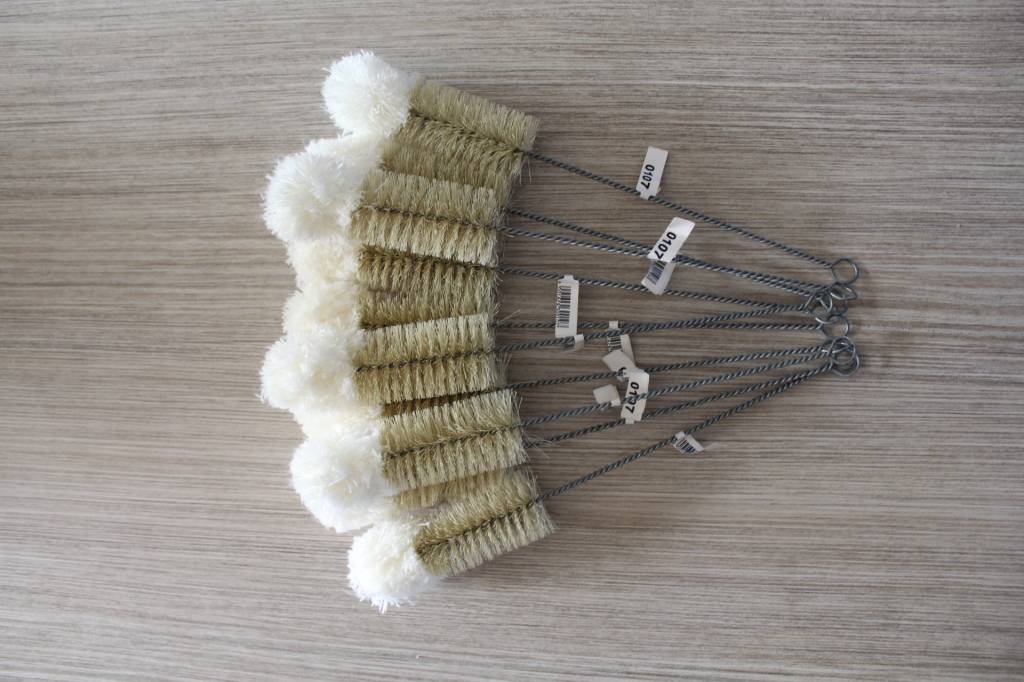 Flessenborstel nylon woltop ∅ 30 mm. / 29 cm. lang