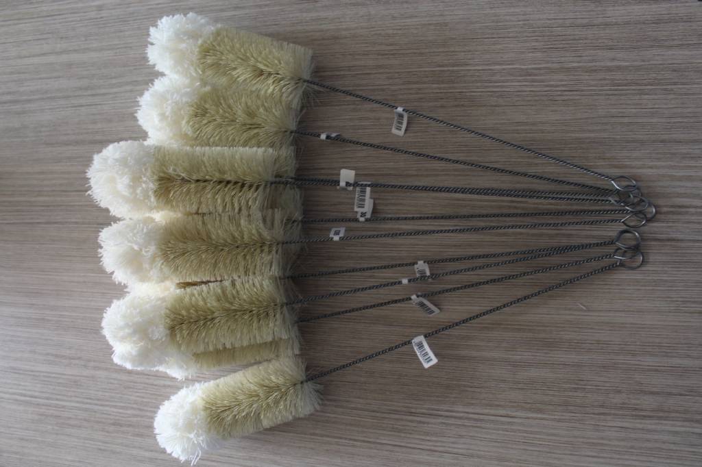 Flessenborstel nylon woltop ∅ 50 mm. / 29 cm. lang