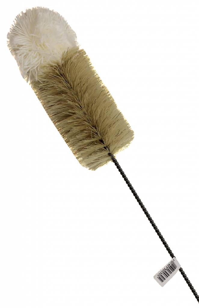 Flessenborstel nylon woltop ∅ 50 mm. / 29 cm. lang