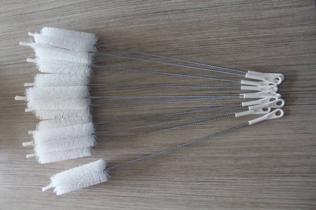 Flesborstel nylon ∅ 6 cm. extra lang 60 cm.