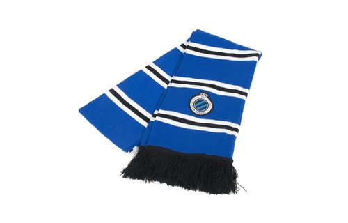 Sjaal Club Brugge gestreept met Logo