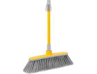 Zachte bezem met telescoopsteel