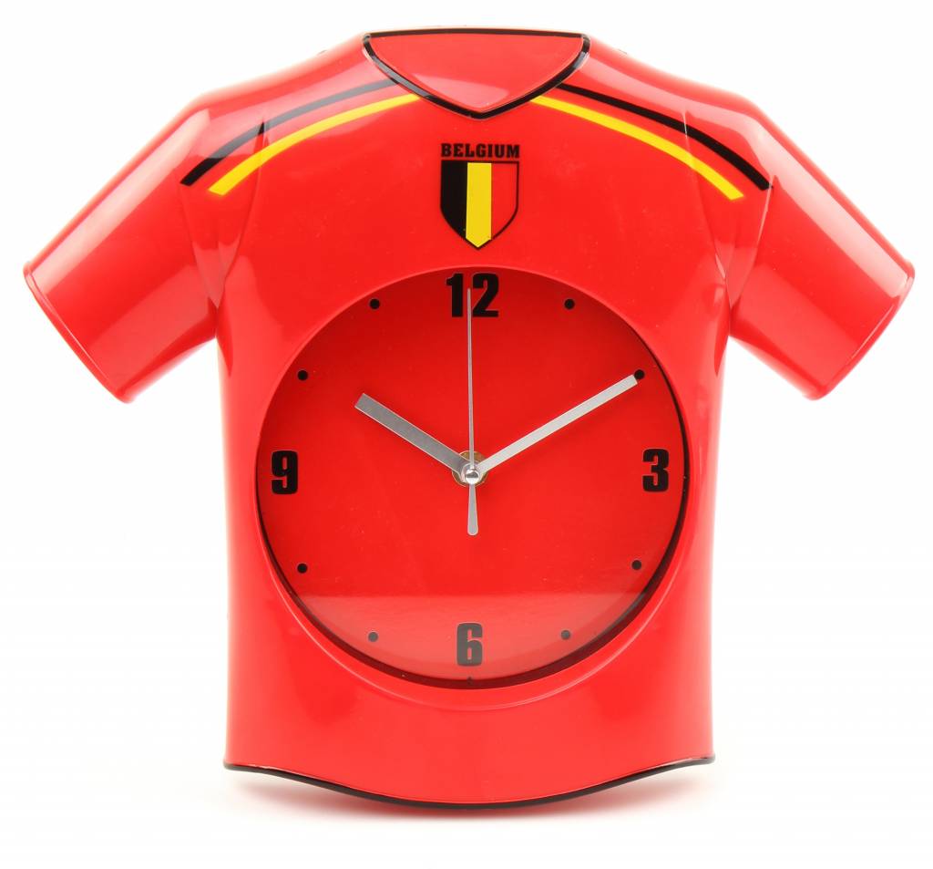 Wandklok Belgium "shirt" Wandklok Belgium "shirt"