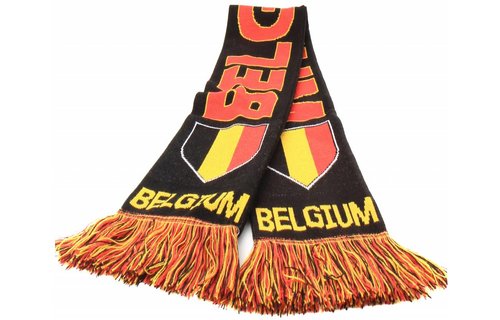 Supporterssjaal Belgium Zwart "shield"