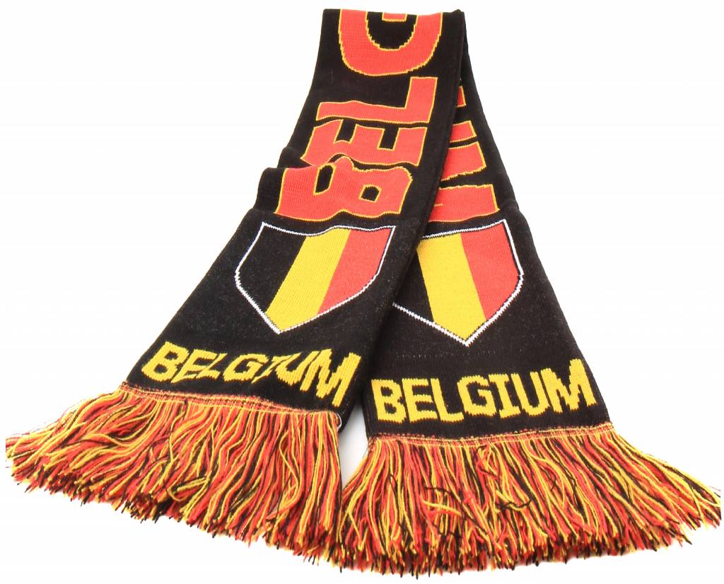 Supporterssjaal Belgium Zwart "shield"