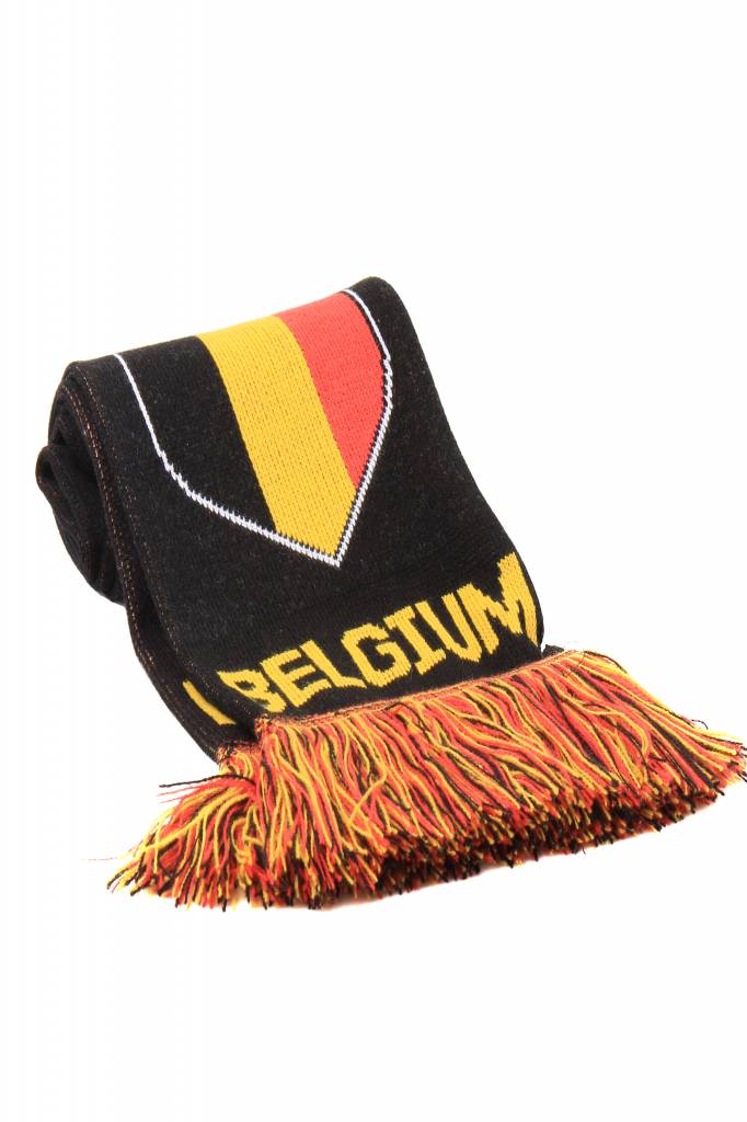 Supporterssjaal Belgium Zwart "shield"