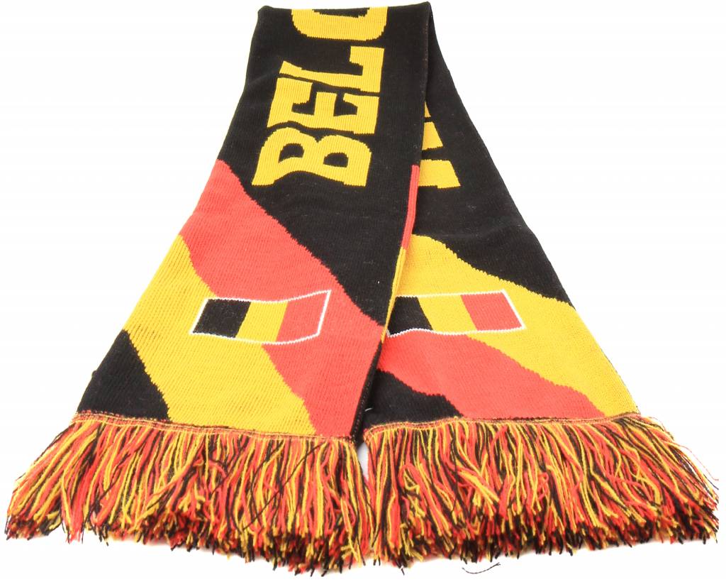 Supporterssjaal Belgium Zwart "wave"