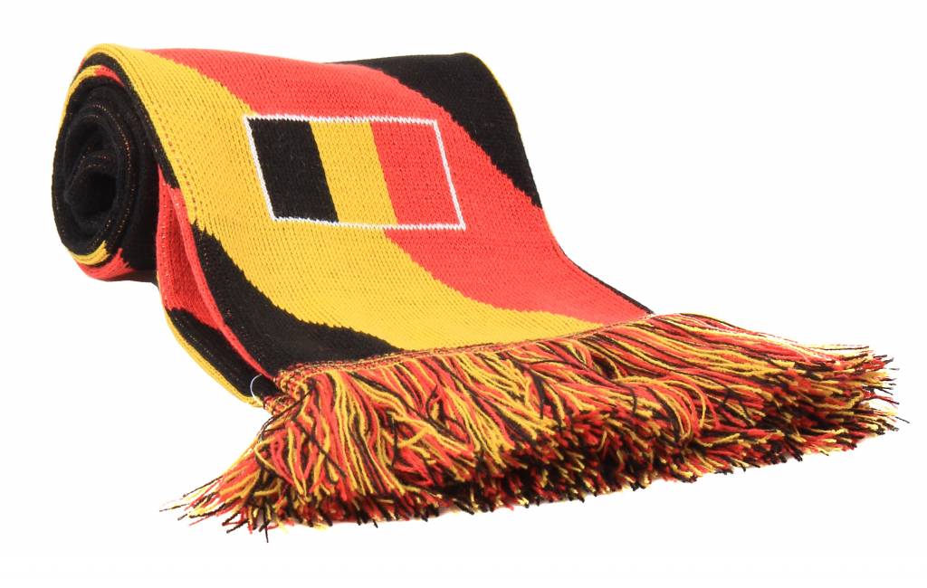 Supporterssjaal Belgium Zwart "wave"