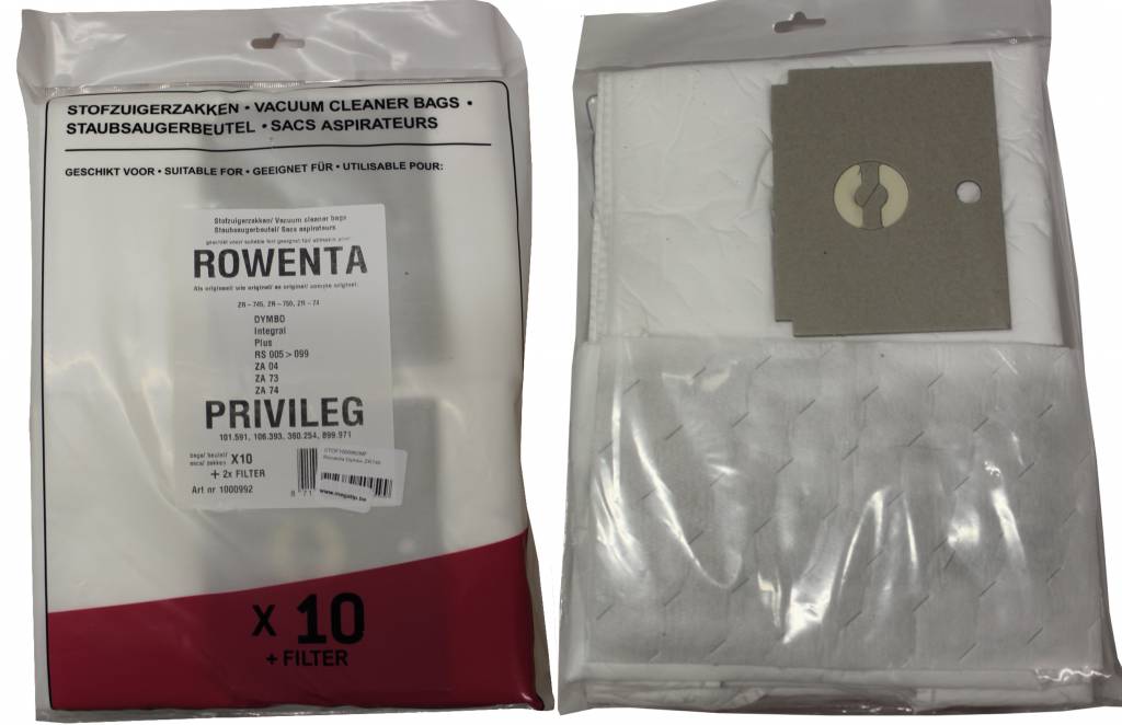 ROWENTA ZR745 / Dymbo Stofzuigerzakken intense filtratie
