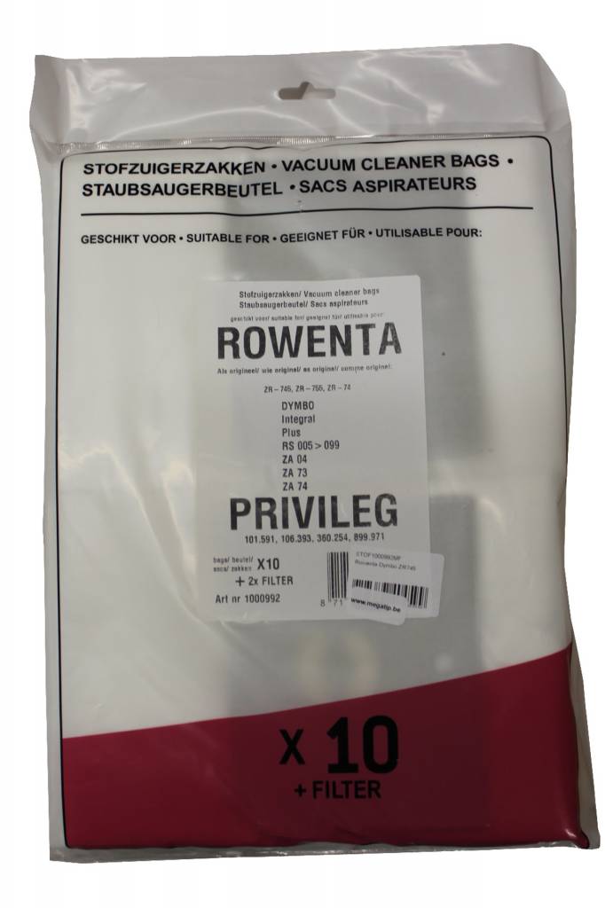 ROWENTA ZR745 / Dymbo Stofzuigerzakken intense filtratie