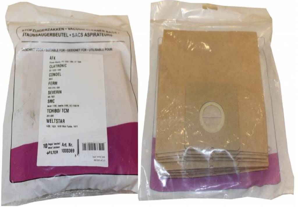 SMC Kever/ AFK/ Condel Stofzuigerzakken