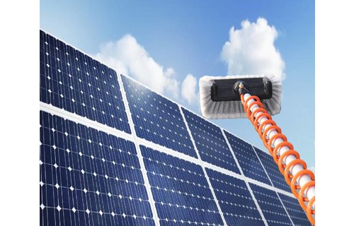 Telescoopsteel + Hydro spiraal set met Zeepdispenser en Professionele Borstel rondom