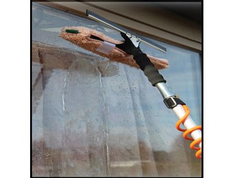 Telescoopsteel + Combi Raamwasser set waterdoorlatend 40 cm.