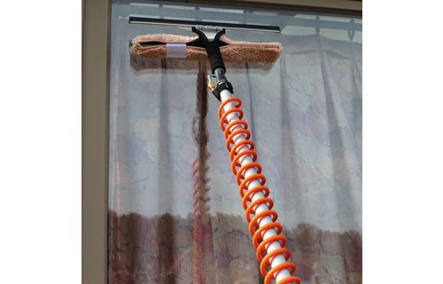 Telescoopsteel + Combi Raamwasser set Inox waterdoorlatend 40 cm.