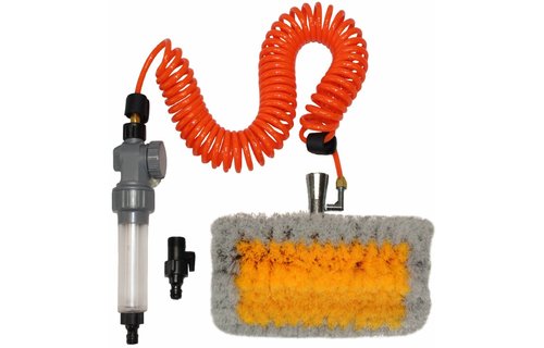 Telescoopsteel + Hydro spiraal set met Zeepdispenser en Professionele Borstel extra zacht