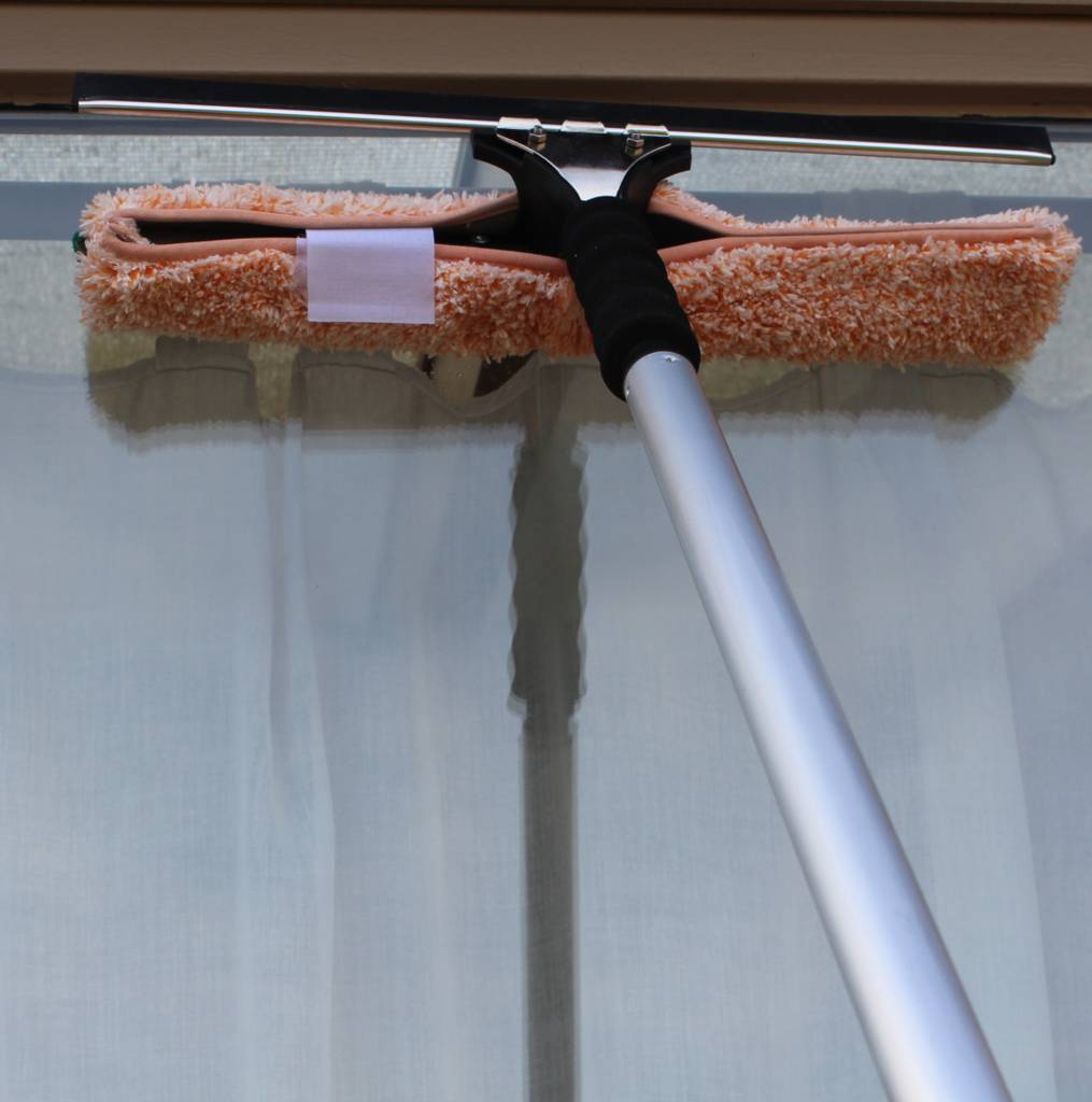 Telescoopsteel Hydro + Professioneel Inox Combi Raamwasser waterdoorlatend 40 cm.