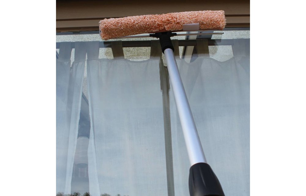 Combi Raamwasser met trekker Professioneel Inox waterdoorlatend 40 cm. Combi Raamwasser met trekker Professioneel Inox waterdoorlatend 40 cm.