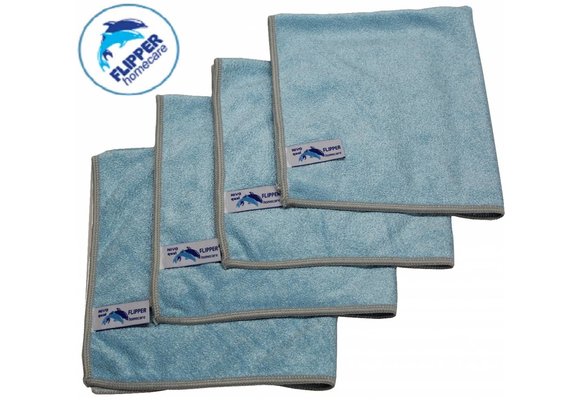 Microvezeldoeken Nivo 4 st. Blauw 40 x 40 cm.