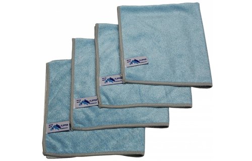 Microvezeldoeken Nivo 4 stuks Blauw 40 x 40 cm.