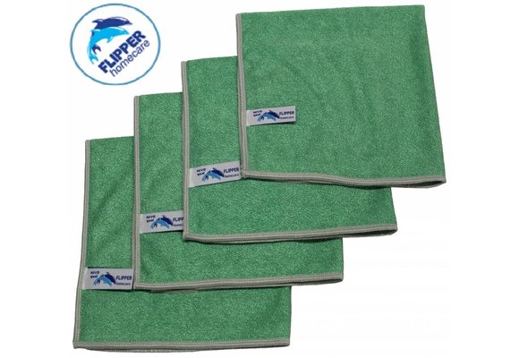 Microvezeldoeken Nivo 4 st. Groen 40 x 40 cm.