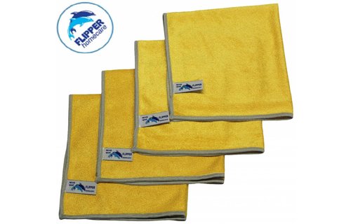 Microvezeldoeken Nivo 4 stuks Geel 40 x 40 cm.