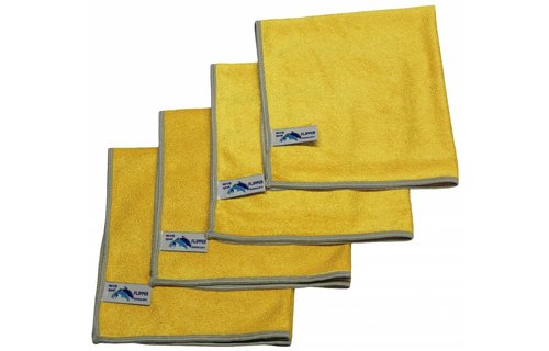 Microvezeldoeken Nivo 4 stuks Geel 40 x 40 cm.