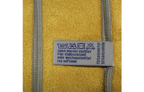 Microvezeldoeken Nivo 4 stuks Geel 40 x 40 cm.