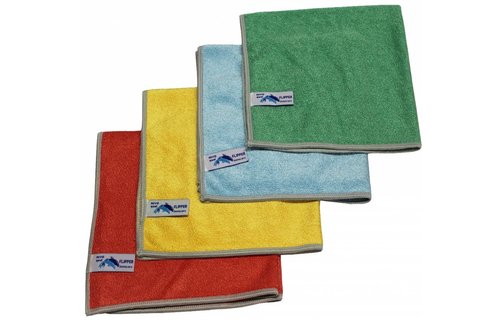 Microvezeldoeken Nivo 4 stuks Ass. Kleuren 40 x 40 cm.