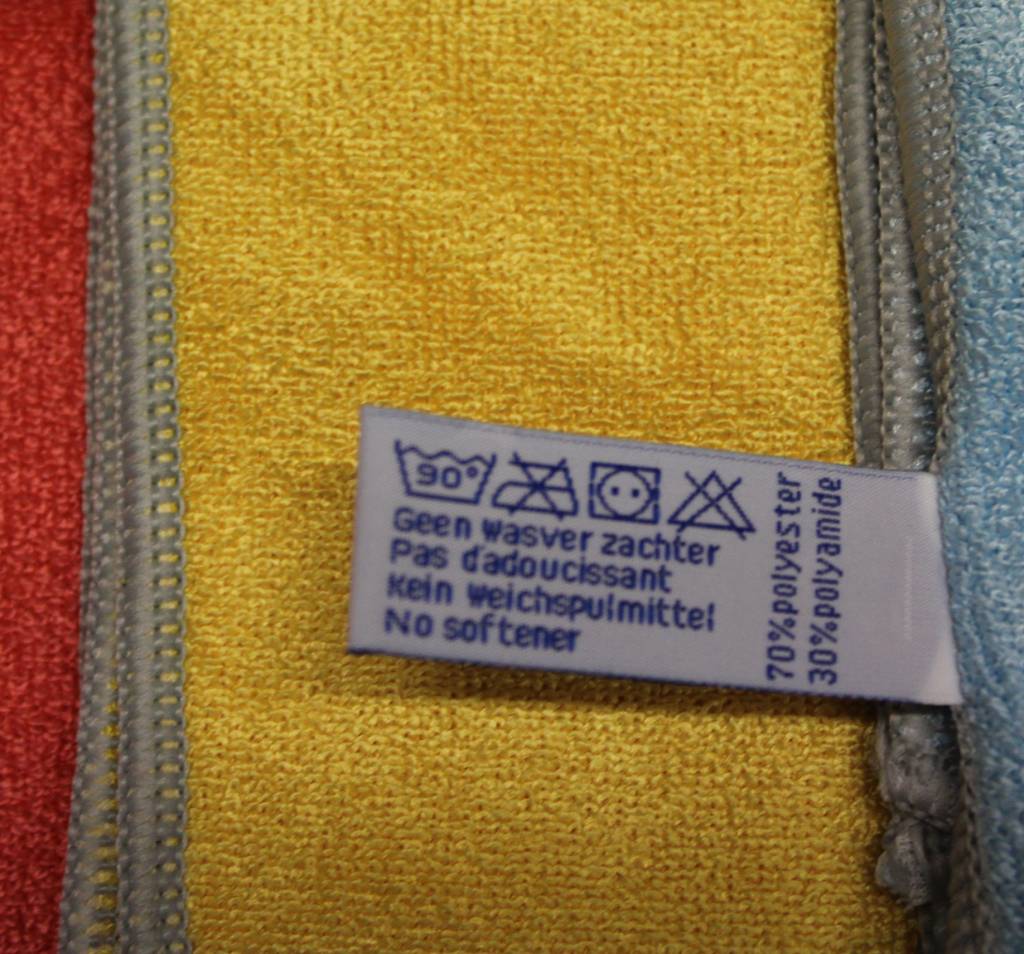 Microvezeldoeken Nivo 4 stuks Ass. Kleuren 40 x 40 cm.