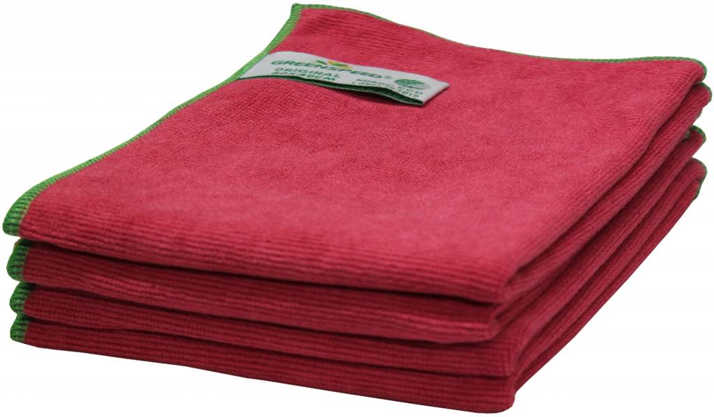 Microvezeldoeken Original Rood 40 x 40 cm.