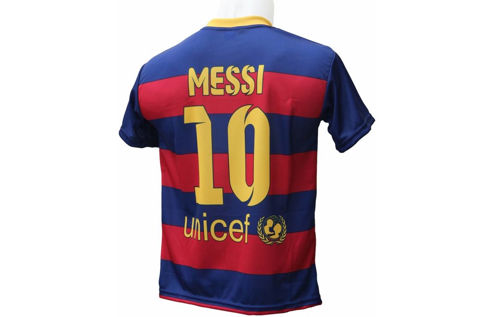gat Vegen Ijdelheid Barcelona Voetbalshirt Messi "Thuis" | Megatip.be
